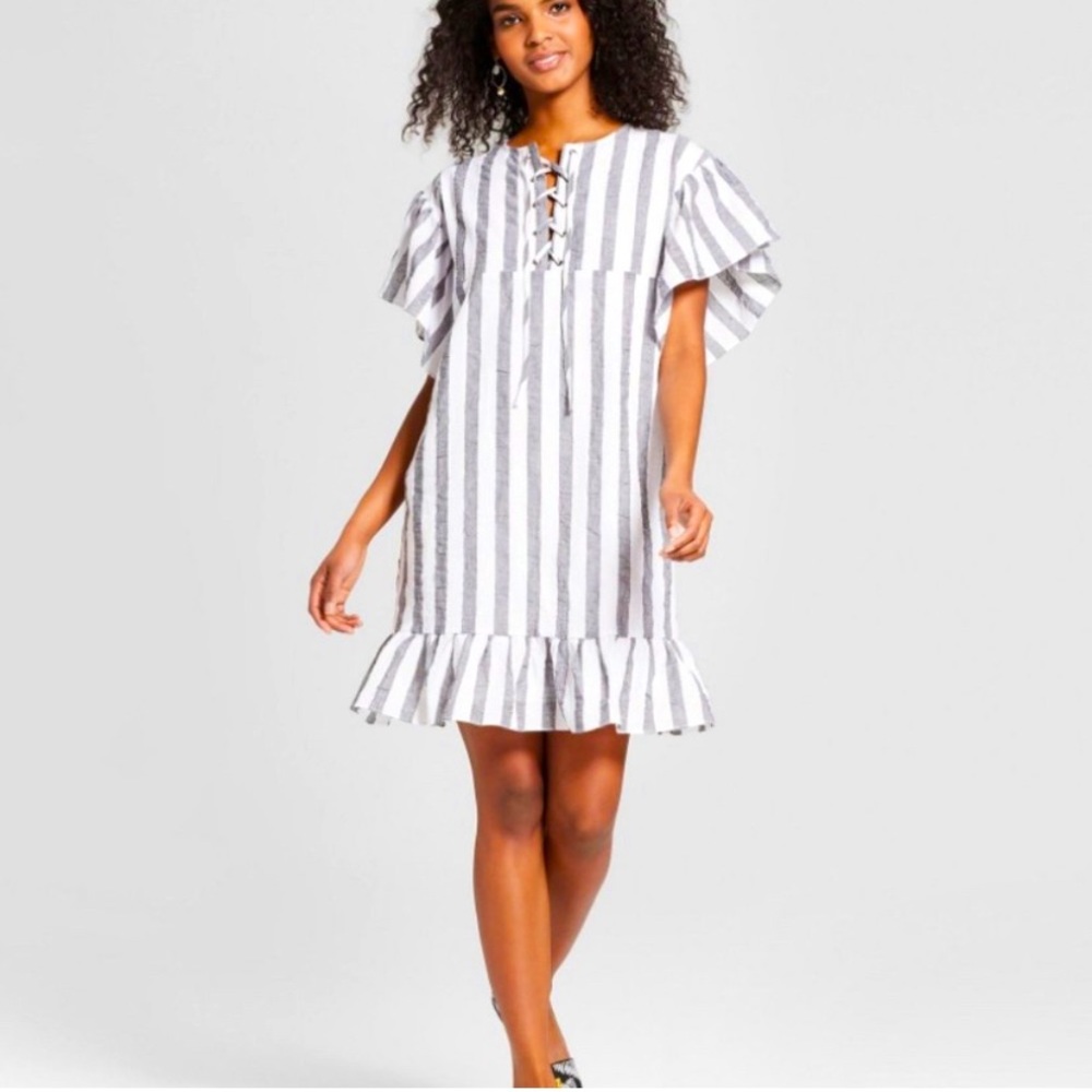 Who What WearStripped oversized sun dress size L